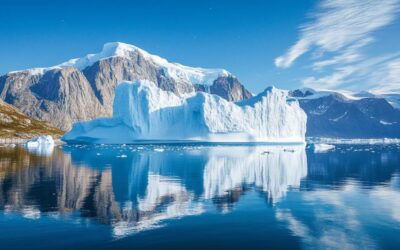 Les paysages glaces du Groenland sous les lumieres du Nord